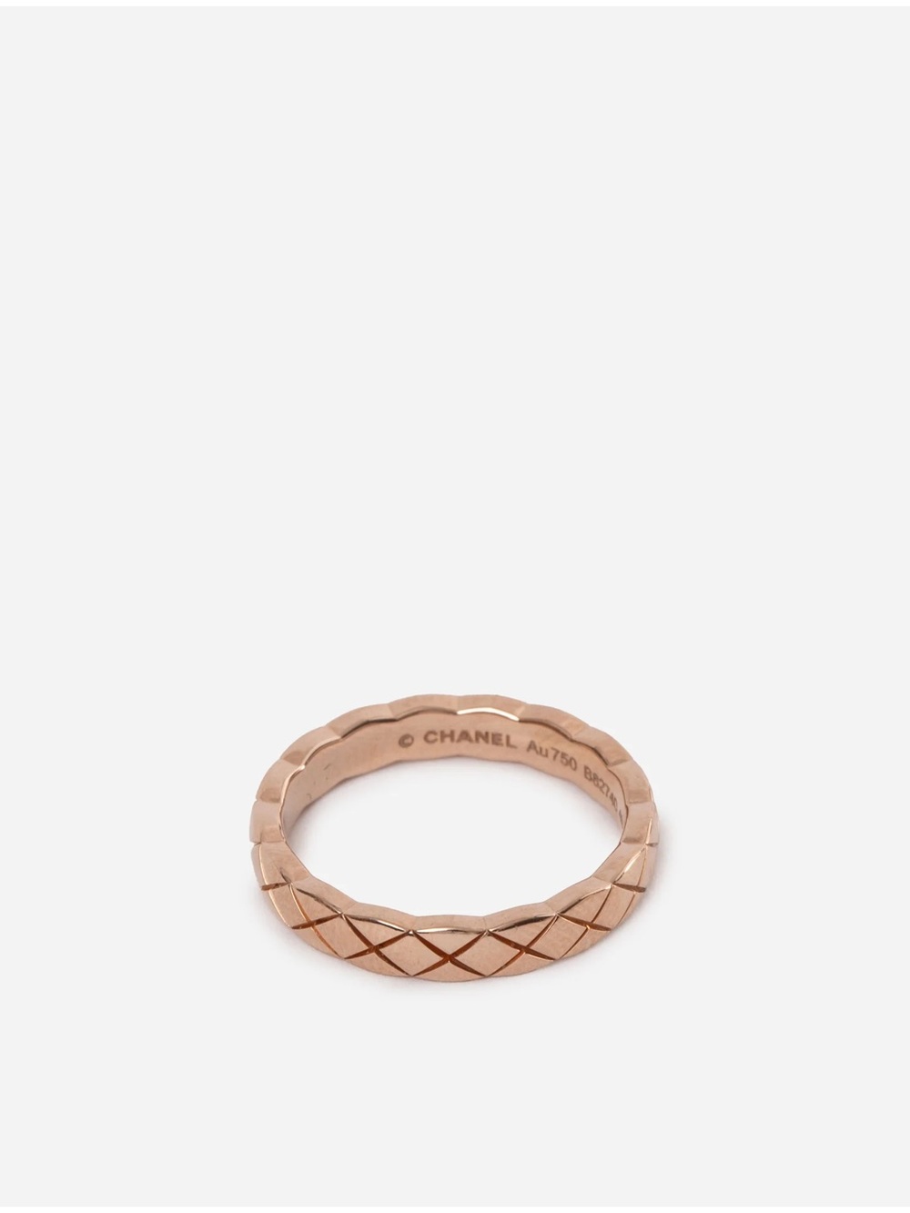 Pre-Owned Chanel 18K Mini Quilted Coco Crush Ring #49
